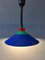 Vintage Suspension Pendant Lamp in Blue and Red 3