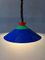 Vintage Suspension Pendant Lamp in Blue and Red 4