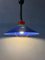 Vintage Suspension Pendant Lamp in Blue and Red 5