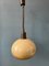 Lampada a sospensione fungo vintage beige in acrilico e vetro, Immagine 6