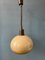 Lámpara colgante hongo vintage beige de acrílico y vidrio, Imagen 6