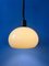 Lámpara colgante hongo vintage beige de acrílico y vidrio, Imagen 4