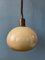 Vintage Beige Mushroom Pendant Lamp in Acrylic and Glass 7