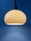 Lámpara colgante hongo vintage beige de acrílico y vidrio, Imagen 8