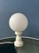 Lampe de Bureau en Verre et Opaline Space Age en Blanc 6