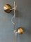Dunkelsilberne Vintage Stehlampe mit Augapfel 7