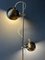 Dunkelsilberne Vintage Stehlampe mit Augapfel 3