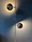 Lámpara de pie vintage con forma de globo ocular plateado oscuro, Imagen 5