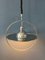 Lámpara colgante UFO Mid-Century con marco decorativo de cromo, Imagen 5