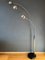 Lámpara de pie de arco de cromo, años 80, Imagen 1