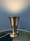 Trompete Deckenfluter Cup Tischlampe aus Metall in Silber 4