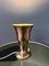 Lámpara de mesa con forma de copa con forma de trompeta de metal en color plateado, Imagen 2