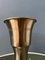 Trompete Deckenfluter Cup Tischlampe aus Metall in Silber 9