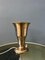 Lámpara de mesa con forma de copa con forma de trompeta de metal en color plateado, Imagen 8