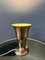 Lámpara de mesa con forma de copa con forma de trompeta de metal en color plateado, Imagen 1