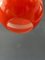 Mid-Century Hängelampe aus Glas in Orange & Weiß von Peill & Putzler 10