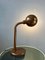 Lámpara de mesa con forma de serpiente ajustable Mid-Century en marrón, Imagen 4