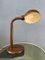 Lámpara de mesa con forma de serpiente ajustable Mid-Century en marrón, Imagen 8