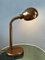 Mid-Century Adjustable Brown Snake Table Lamp 1