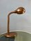 Verstellbare braune Mid-Century Tischlampe in Schlangenform 6