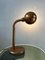 Lámpara de mesa con forma de serpiente ajustable Mid-Century en marrón, Imagen 2