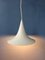 Mid-Century White Space Age Witch Hat Pendant Lamp 4
