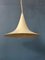 Mid-Century White Space Age Witch Hat Pendant Lamp 1