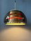 Mid-Century Space Age Smoked Glass Pendant Lamp 8