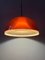 Space Age Orange Smoked Acrylic Glass Pendant Lamp from Dijkstra, Image 4