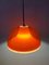 Space Age Orange Smoked Acrylic Glass Pendant Lamp from Dijkstra 2