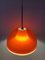 Space Age Orange Smoked Acrylic Glass Pendant Lamp from Dijkstra, Image 3