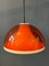 Space Age Orange Smoked Acrylic Glass Pendant Lamp from Dijkstra 1