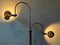 Mid-Century Brown Gepo Double Arc Cone Floor Lamp 6
