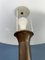 Mid-Century Space Age Mushroom Tischlampe in Braun & Weiß 9