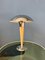 Lampada da tavolo Mushroom Mid-Century in metallo cromato di Massive, Immagine 7