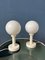 Space Age White Opaline Glass Table Lamps, Set of 2 7