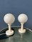 Space Age White Opaline Glass Table Lamps, Set of 2 8