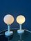 Space Age White Opaline Glass Table Lamps, Set of 2 3