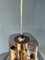 Space Age Hat Pendant Lamp with Acrylic Glass Shade and Chrome Inner Frame 9