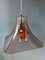 Space Age Hat Pendant Lamp with Acrylic Glass Shade and Chrome Inner Frame, Image 7