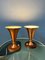 Danish Trumpet Uplighter Copper Desk Lamps, Set of 2 5