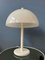 Weiße Mid-Century Mushroom Tischlampe von Dijkstra 1