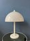 Weiße Mid-Century Mushroom Tischlampe von Dijkstra 6