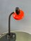 Lámpara de mesa de brazo flexible rojo era espacial, Imagen 2
