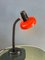 Lámpara de mesa de brazo flexible rojo era espacial, Imagen 5