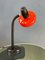 Lámpara de mesa de brazo flexible rojo era espacial, Imagen 6