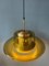 Mid-Century Space Age Yellow Smoked Glass Pendant Lamp from Dijkstra 5