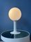 Space Age White Woja Holland Table Lamp with Opaline Glass Shade 4
