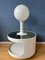 Space Age White Woja Holland Table Lamp with Opaline Glass Shade 5