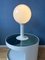 Space Age White Woja Holland Table Lamp with Opaline Glass Shade 3